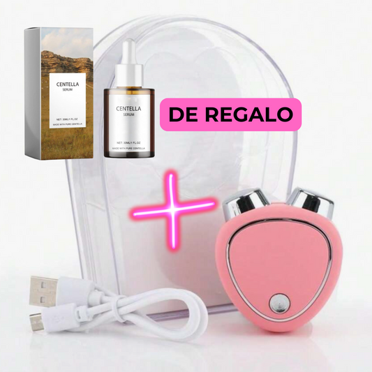 Massageador facial Microlift + Sérum Centella Asiatica